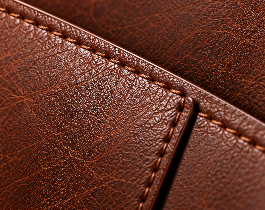 Slim Leather Wallet for Men – 11 Card Slots, RFID & Money Clip, Brown - Image 7